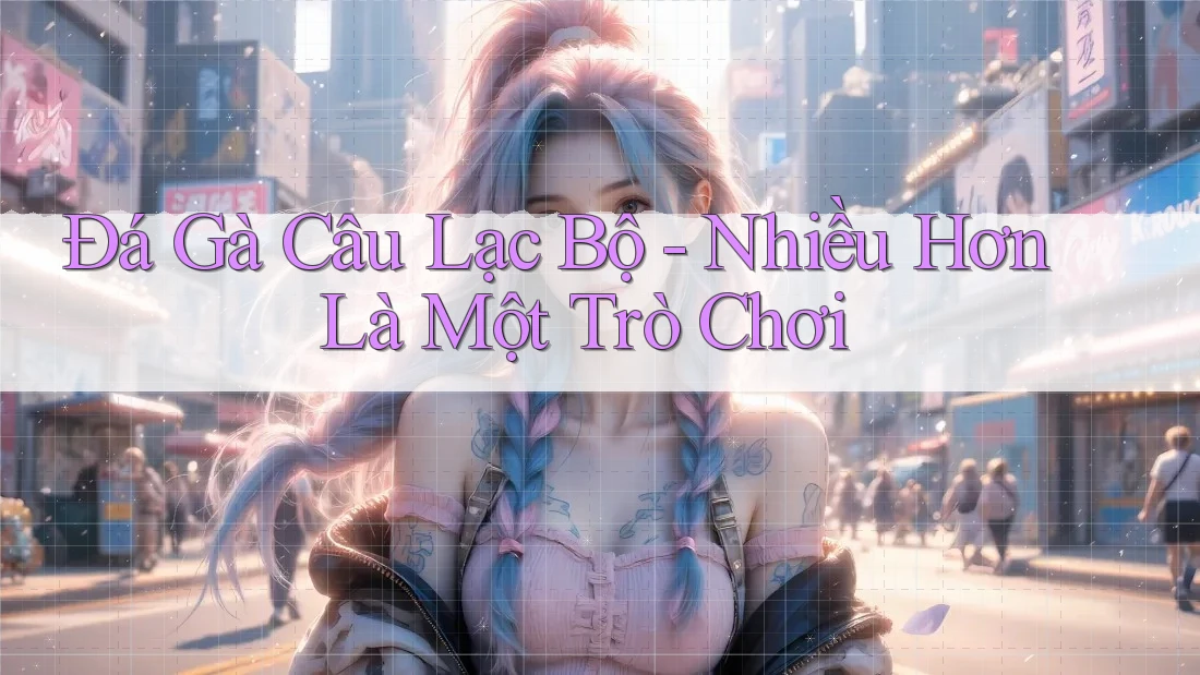 Đá Gà Câu Lạc Bộ - Nhiều Hơn Là Một Trò Chơi Đá Gà Câu Lạc Bộ - Nhiều Hơn Là Một Trò Chơi