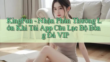kingfun  nhận phần thưởng lớn khi tải app câu lạc bộ bóng đá vip