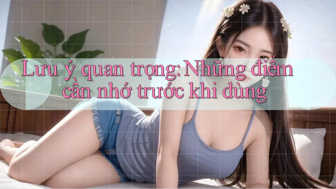 Lưu ý quan trọng: Những điểm cần nhớ trước khi dùng