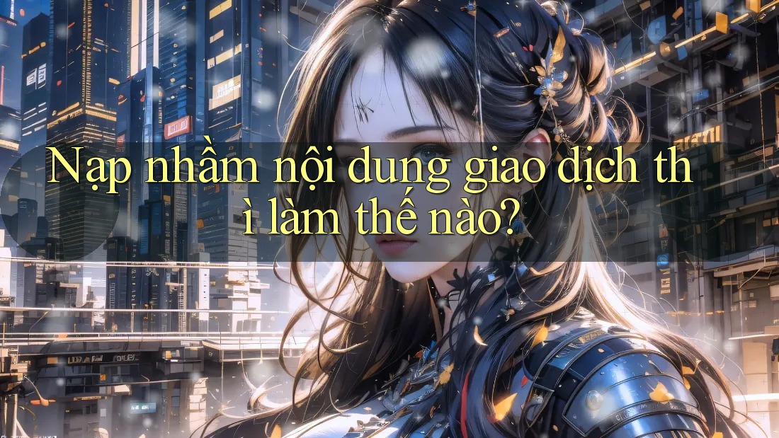 Nạp nhầm nội dung giao dịch thì làm thế nào? Nạp nhầm nội dung giao dịch thì làm thế nào?