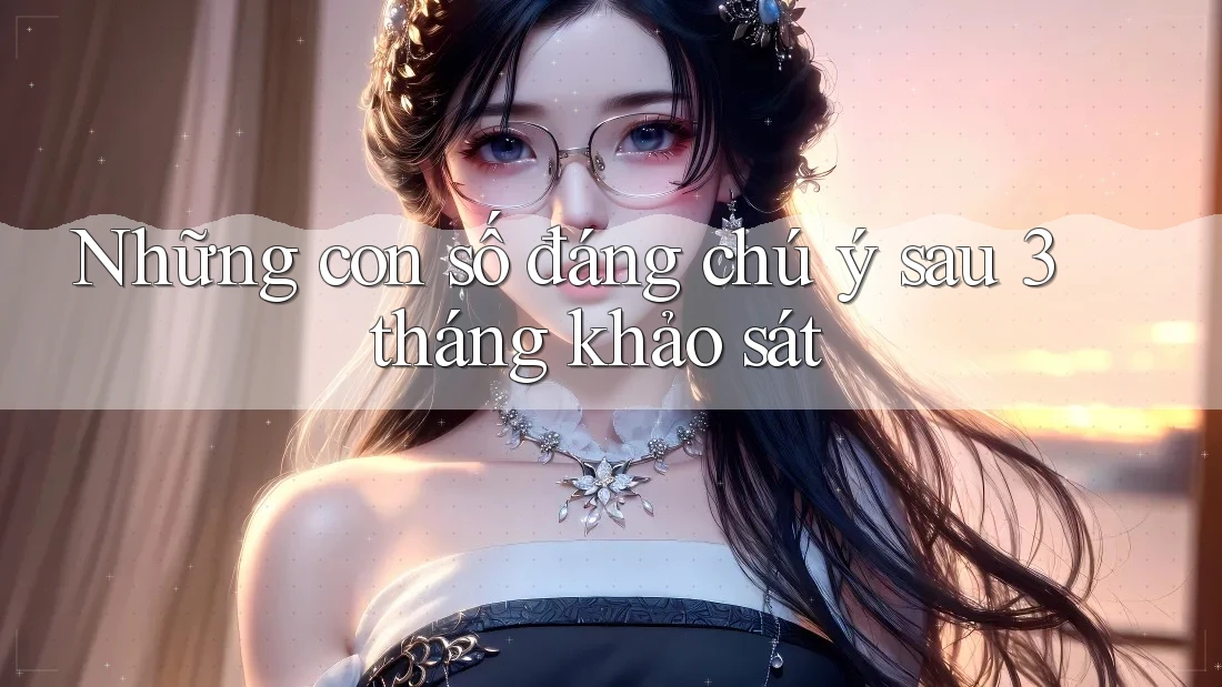 Những con số đáng chú ý sau 3 tháng khảo sát Những con số đáng chú ý sau 3 tháng khảo sát
