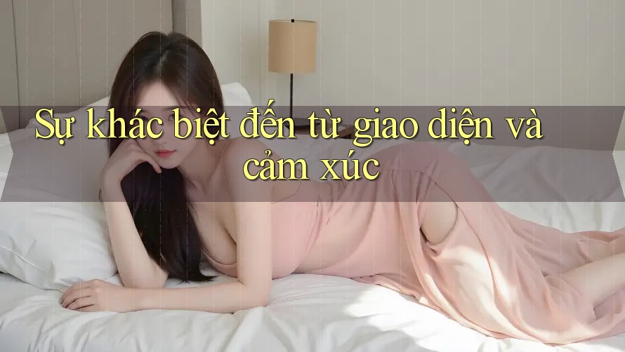 Sự khác biệt đến từ giao diện và cảm xúc