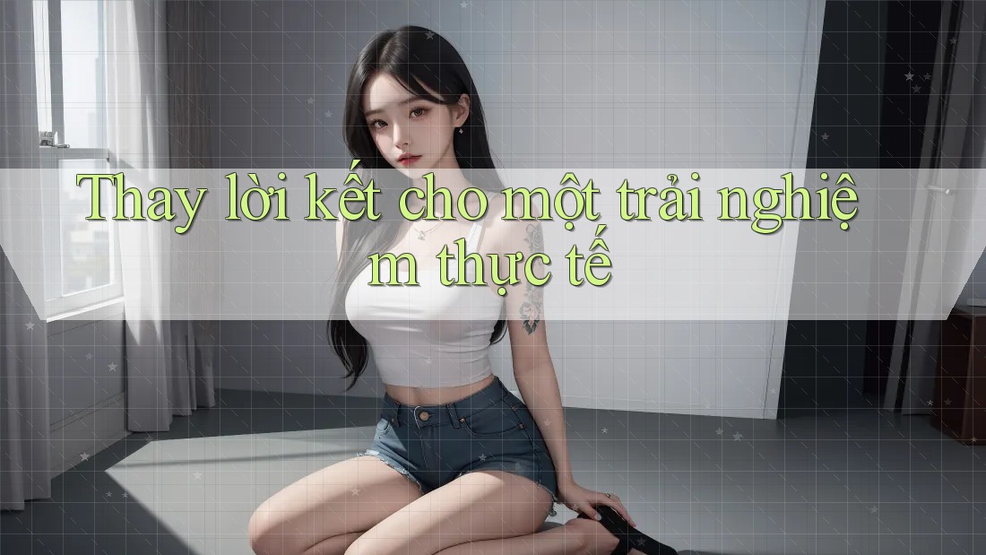 Thay lời kết cho một trải nghiệm thực tế